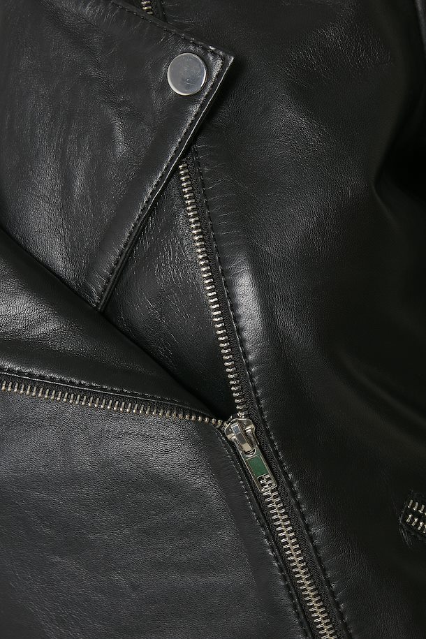Repaste rent Hændelse Black SLMaeve Skindjakke – Køb Black SLMaeve Skindjakke fra str. XS-XL her