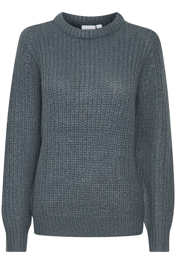 Dark Slate Knitted pullover fra Saint Tropez – Køb Dark Slate Knitted ...